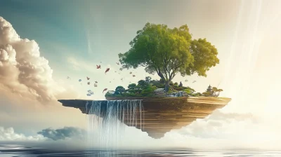 Peaceful Floating Island