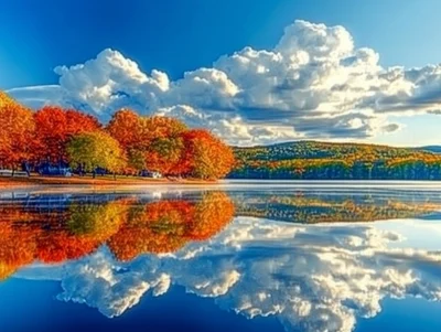 Autumn Reflection in New Hampshire