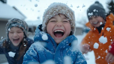 Family Snowball Fight