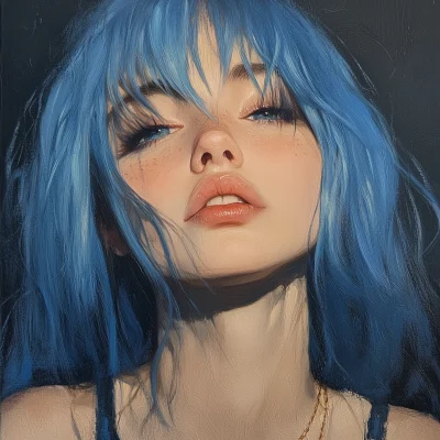 Blue Haired Girl