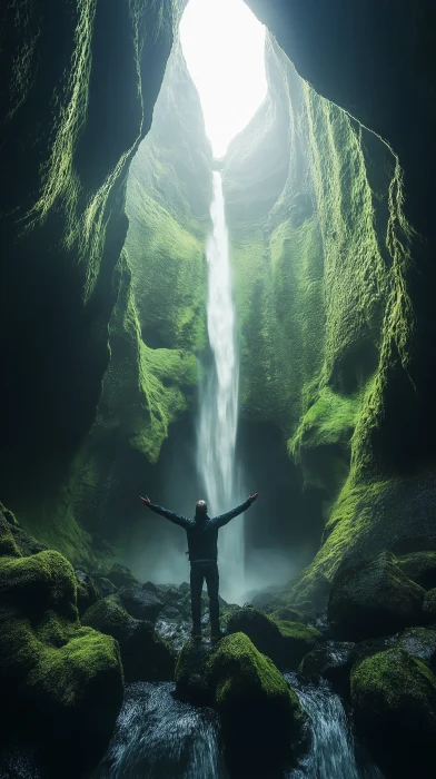 Man Embracing Nature