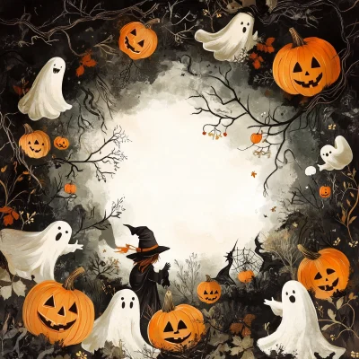 Whimsical Halloween Background