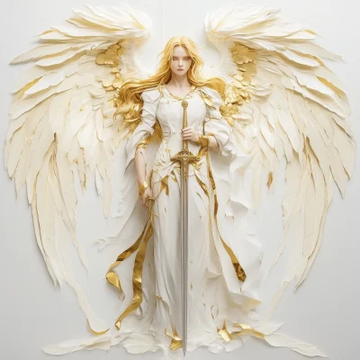 Blonde Angel Portrait