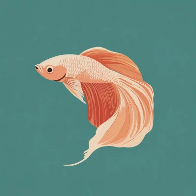 Minimalist Betta Fish