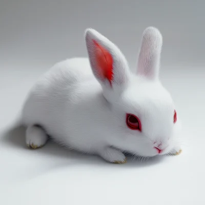 Red Eyed White Rabbit