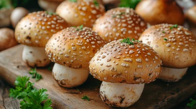 Gourmet Mushroom Presentation