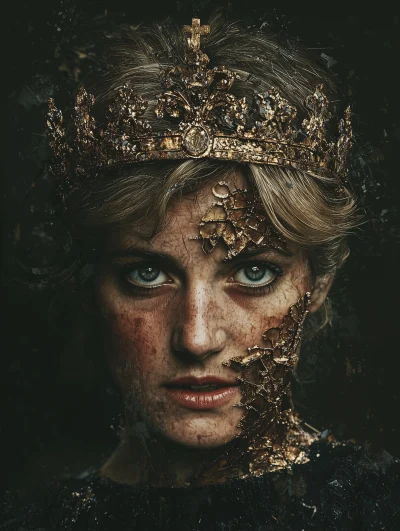 Surreal Portrait of Princess Diana