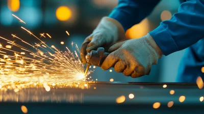 Construction Worker with Power Tool