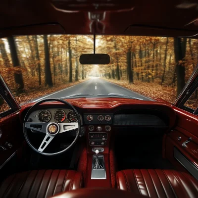 Classic Muscle Car Interior