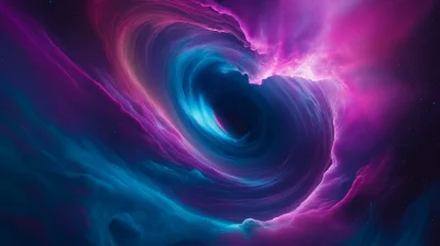 Swirling Vortex of Space