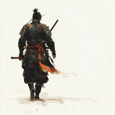 Chinese Samurai Illustration