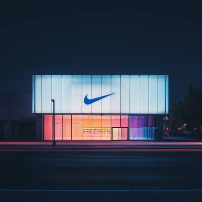 Nike Store at Night