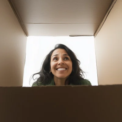 Looking Up from Inside the Box