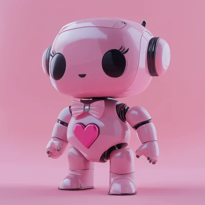 Cute Pink Robot