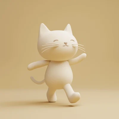 Walking Cat Character