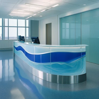 Modern Pool Supply Reception Desk