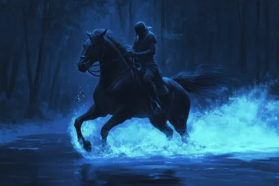 Ethereal Black Horse