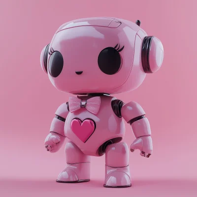 Cute Pink Robot