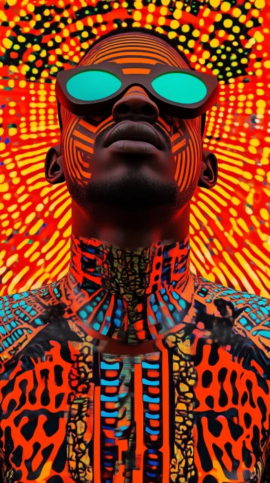 Cyborg Body with African Print