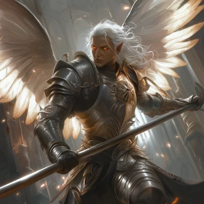 Male Angel Warrior