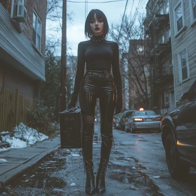 Goth Girl in the City