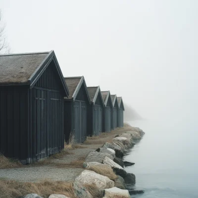 Ethereal Fishing Huts