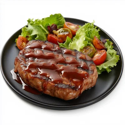 Steak with BBQ Sauce