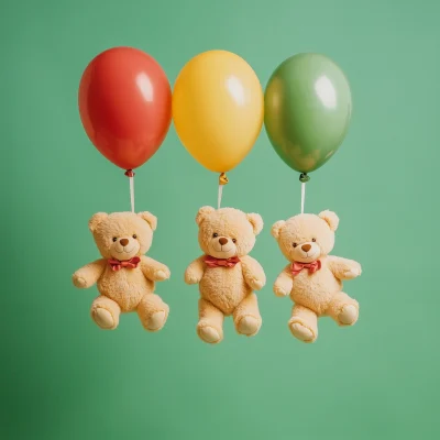 Teddy Bears in Balloons