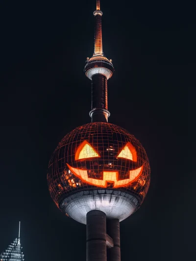 Halloween Oriental Pearl Tower