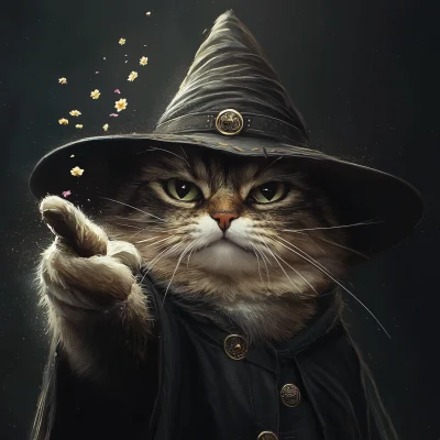 Angry Wizard Cat