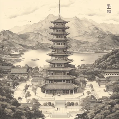 Heyuan Architecture Illustration