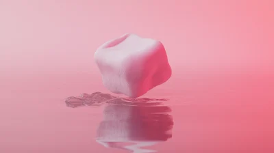 Floating Pink Marshmallow