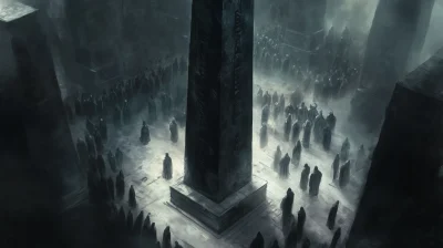 Obelisk in Shadows