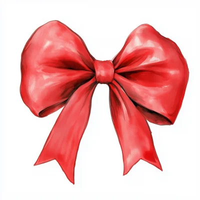 Large Red Bow Clipart