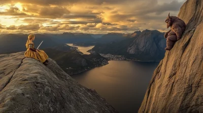 Viking at the Clifftop