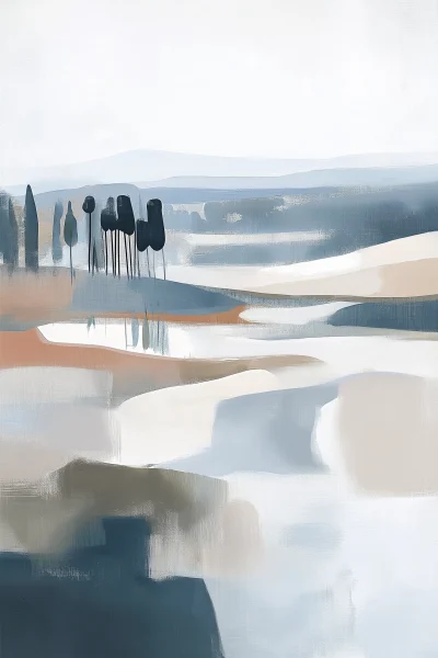 Serene Watercolor Landscape