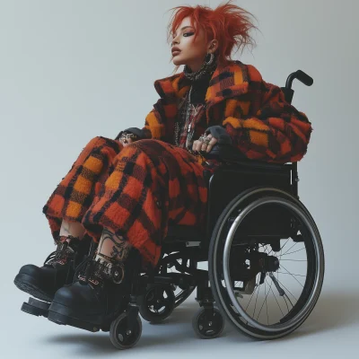 Punk in Electric Wheelchair