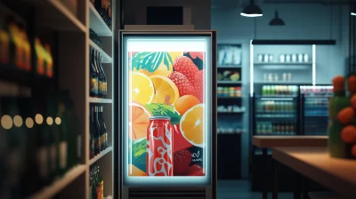 Shop Fridge Advertising Graphics