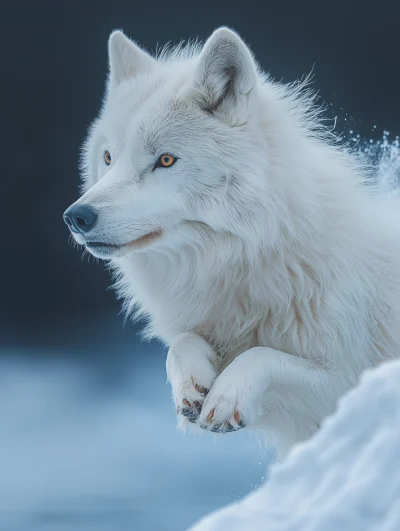 White Wolf in Motion