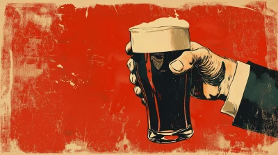 Guinness Beer Ticket Illustration