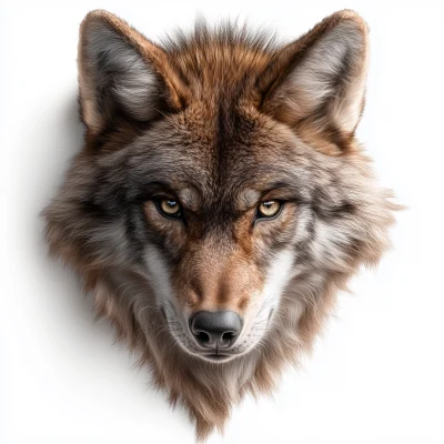 Wolf Face Tattoo Design