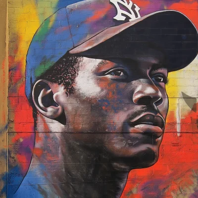 Grafitti Art of Jackie Robinson