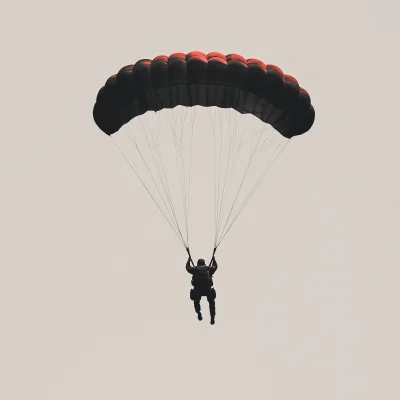 Skydiver in Black