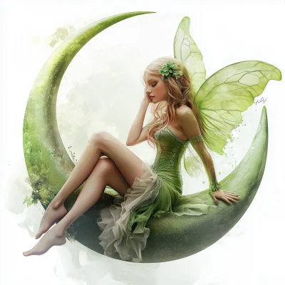 Fairy on the Green Moon