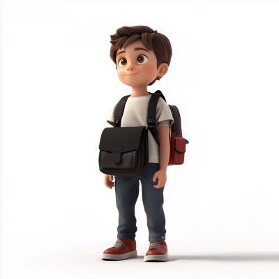 Boys Satchel in 3D Disney Style