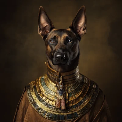 Dog as Egyptian God