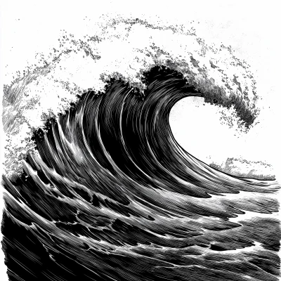 Perspective Wave Illustration