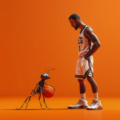 Ant in Basketball Uniform