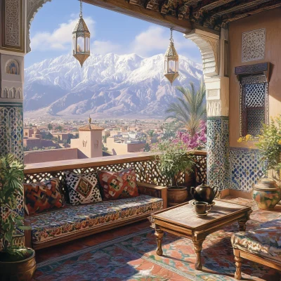 Moroccan Terrace View