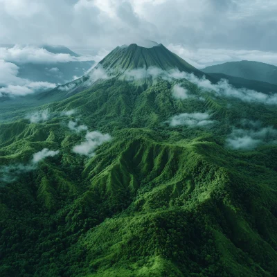 Lush Forest on a Dead Volcano